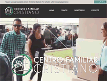 Tablet Screenshot of centrofamiliarcristiano.com